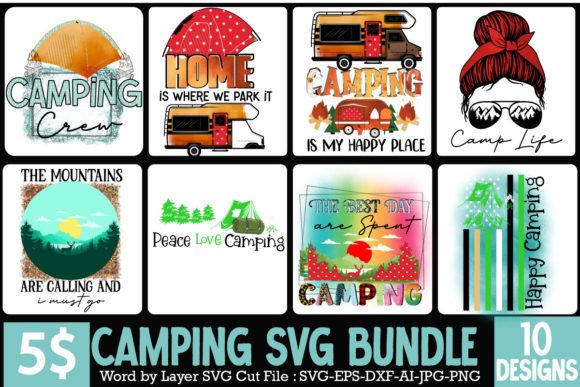 A Graphic Designer's Review of the Camping Sublimation Bundle