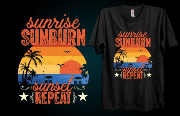 A Seasonal T-Shirt Design Built on Summer Vectors