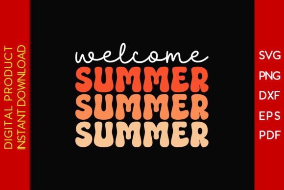 Evaluating a Retro Welcome Summer Embroidery Design
