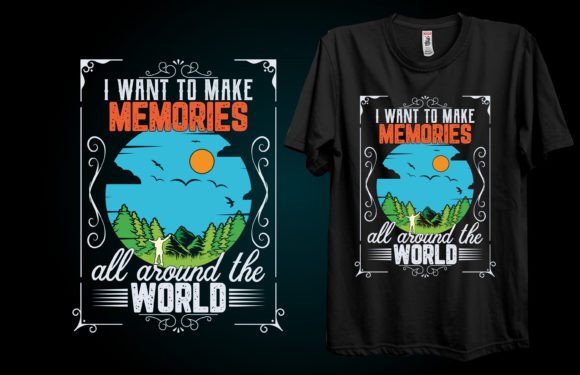 Evaluating the 'Make Memories' T-Shirt Design for Embroidery