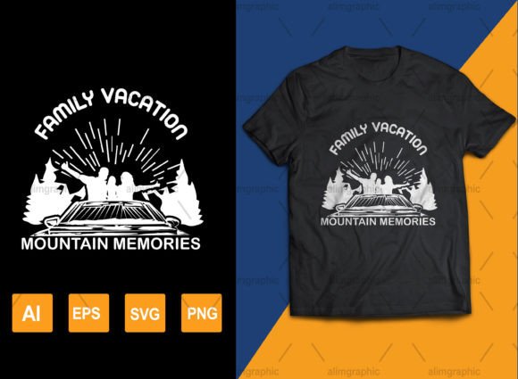 Family Vacation Mountain Memories: A Design Asset for Small Business Branding