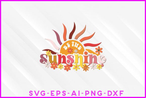 Groovy Sunshine Graphics for Modern T-Shirt Designs
