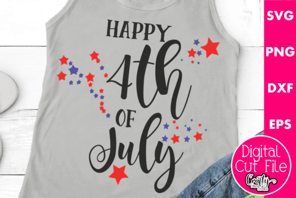 Happy 4th of July Graphics for T-Shirt Designs & Content Publishing