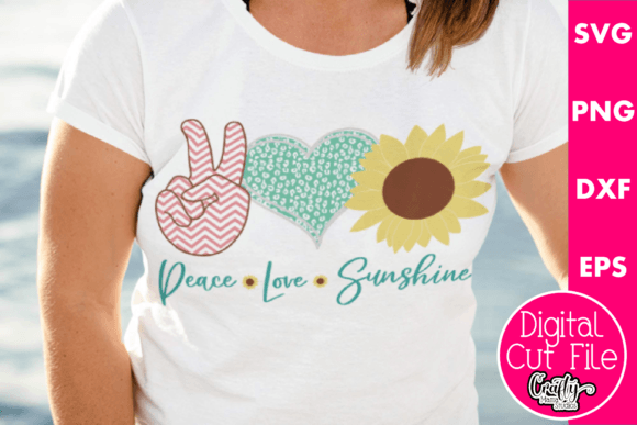 Peace Love Sunshine Graphics for T-Shirt Designs & Craft Projects