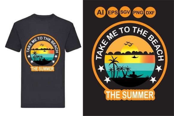 Reviewing a Summer T-Shirt Graphic Design Asset for Publishers