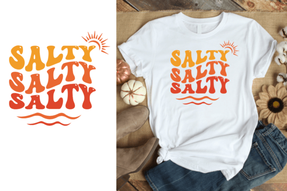 Salty- Summer Retro Vector: A Graphics Review for T-Shirt Designs