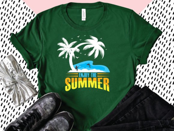 Summer T-shirt 23: A Typographical Design Asset for Seasonal Graphics