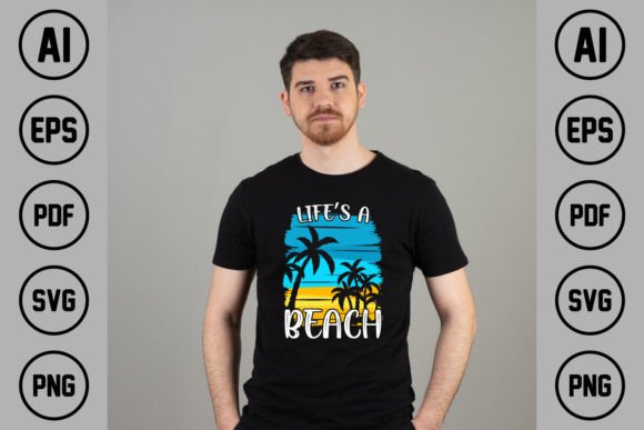 Summer T-Shirt Design Graphics for a Life's a Beach Mood