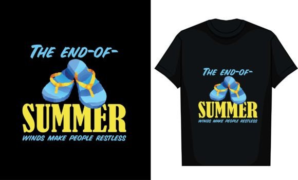 The End-of-summer Winds Make People Rest Graphics for T-Shirt Designs