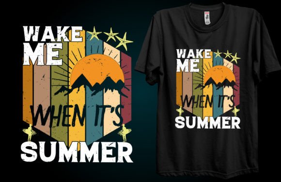 Wake Me When It's Summer Graphics Review for T-Shirt Designs